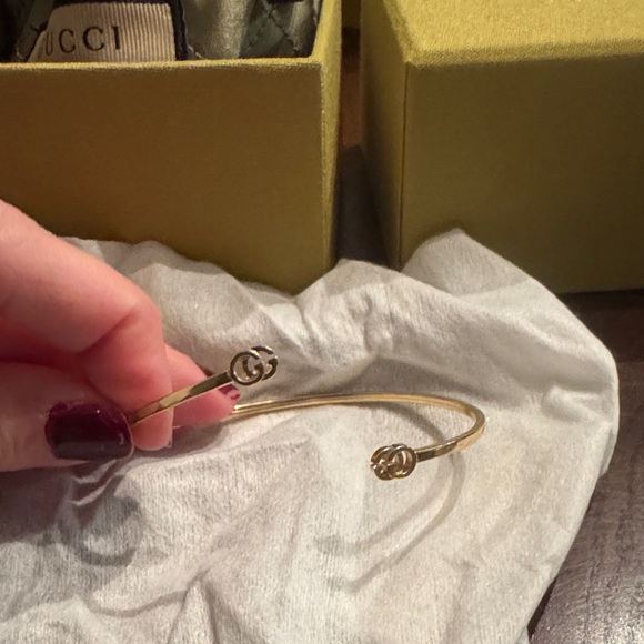 Gucci Gold Open Cuff Bracelet